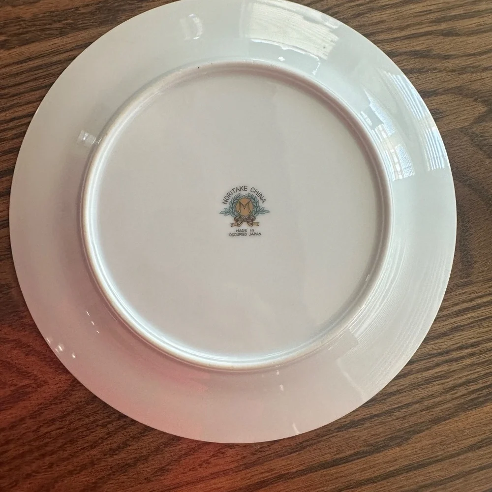 Occupied Japan Vintage Noritake China Cardinal Rose 7 5/8” Salad Plate